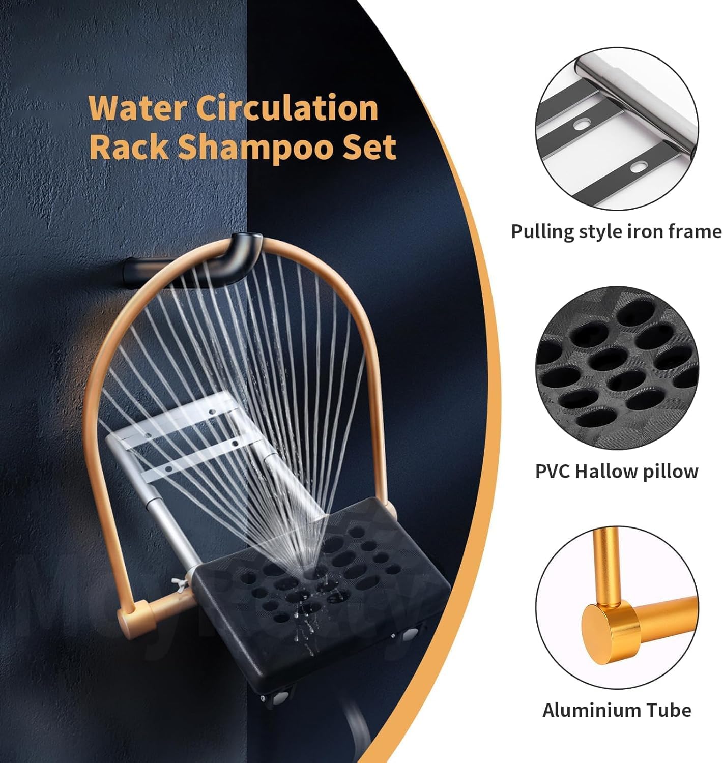 Equipo Premium de Head SPA Japonés con Sistema de Circulación de Agua, Almohada de Silicona, Tratamiento de Cabello y Fumigación para Salones de Peluquería Profesionales y Spas de Belleza