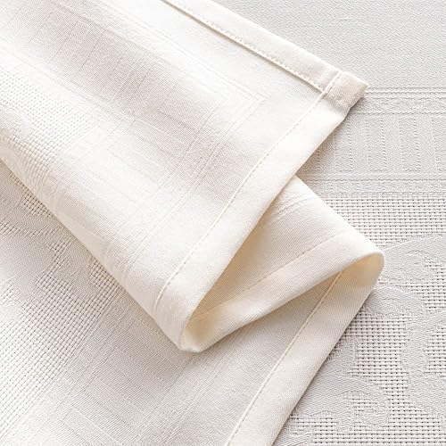 Miniatura 7 de MANGATA CASA Mantel rectangular  Mantel de algodón lavable impermeable y resistente a las arrugas, mantel de tela decorativa para mesa de comedor,