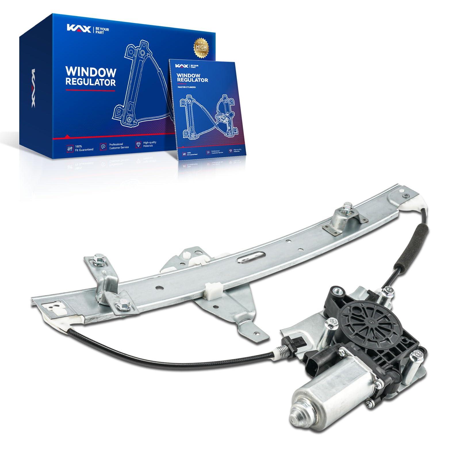 KAX 748-172 Power Window Regulator with Motor Front Left Driver Side Compatible with 2006-2013 Chevrolet Impala, 2014-2016 Chevrolet Impala Limited, Driver Side Window Lifter