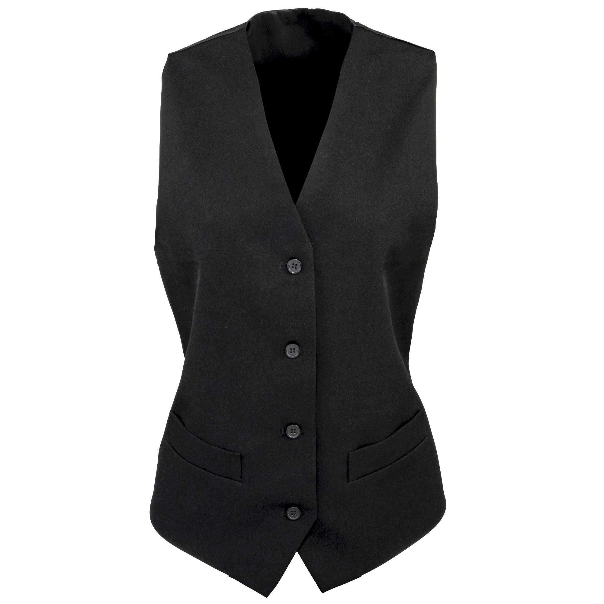 Premier Ladies Lined Waistcoat Black S
