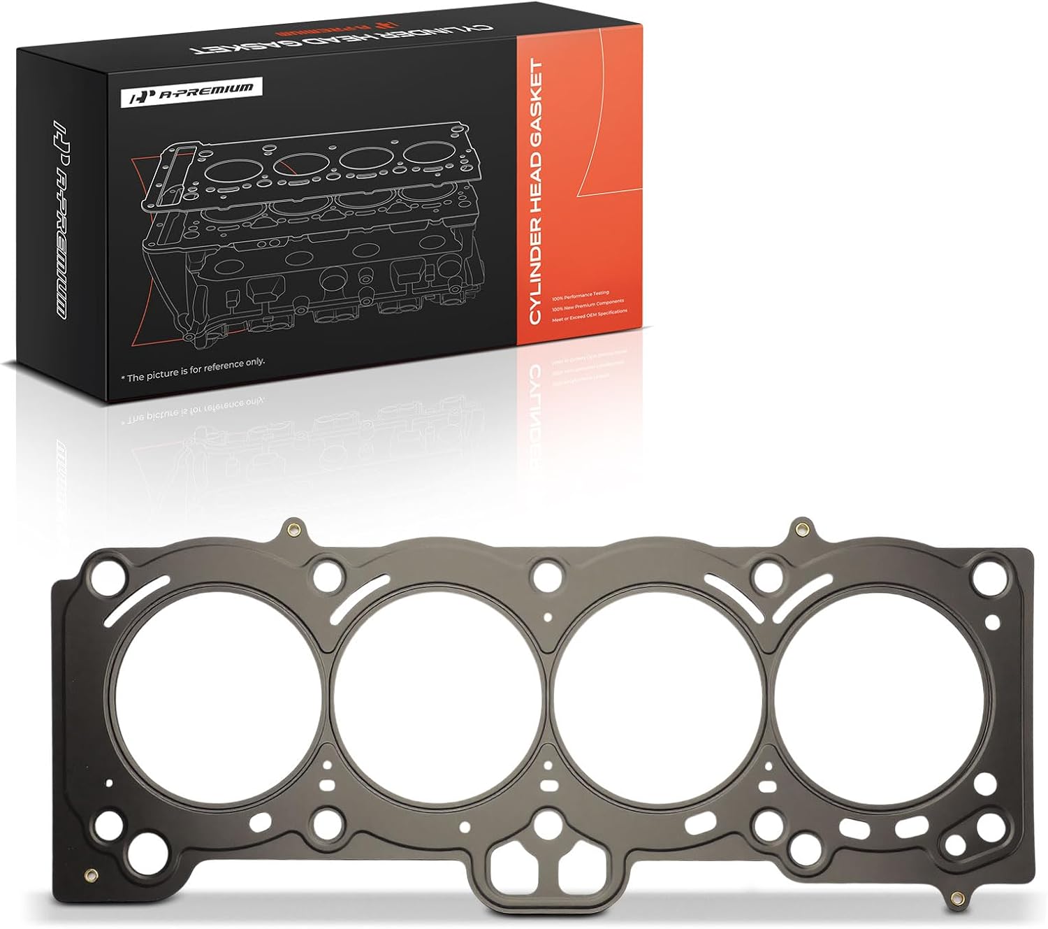 A-Premium L4 1.8L Engine Cylinder Head Gasket Compatible with Toyota Corolla 1993-1997, Celica 1994-1997 & Geo Prizm 1993-1997, Multi-Layer Steel