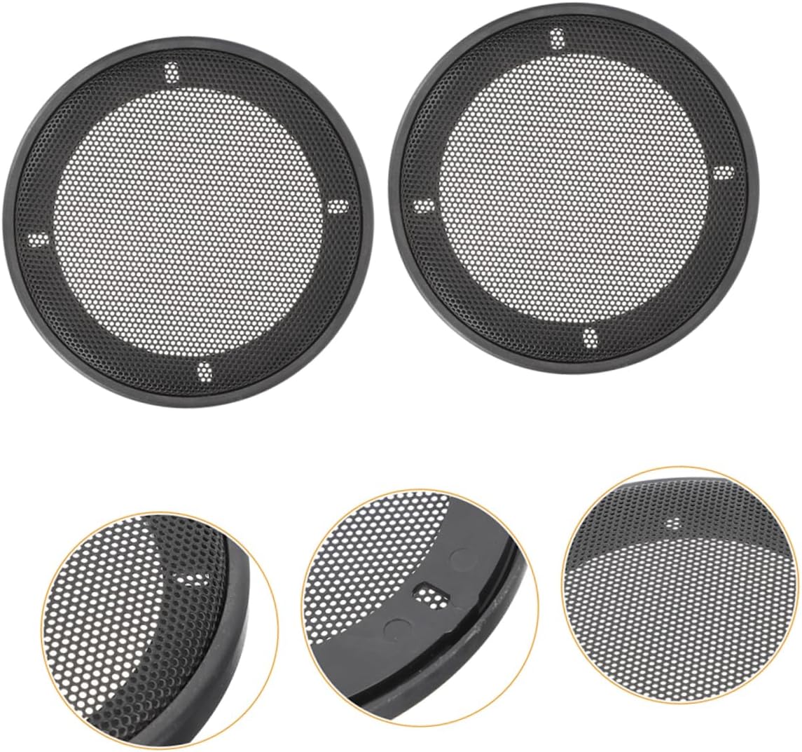 4pcs Car Subwoofer Grille Protector Mesh Cover for Ceiling Speakers Sturdy Audio Grille Guard Easy Installation