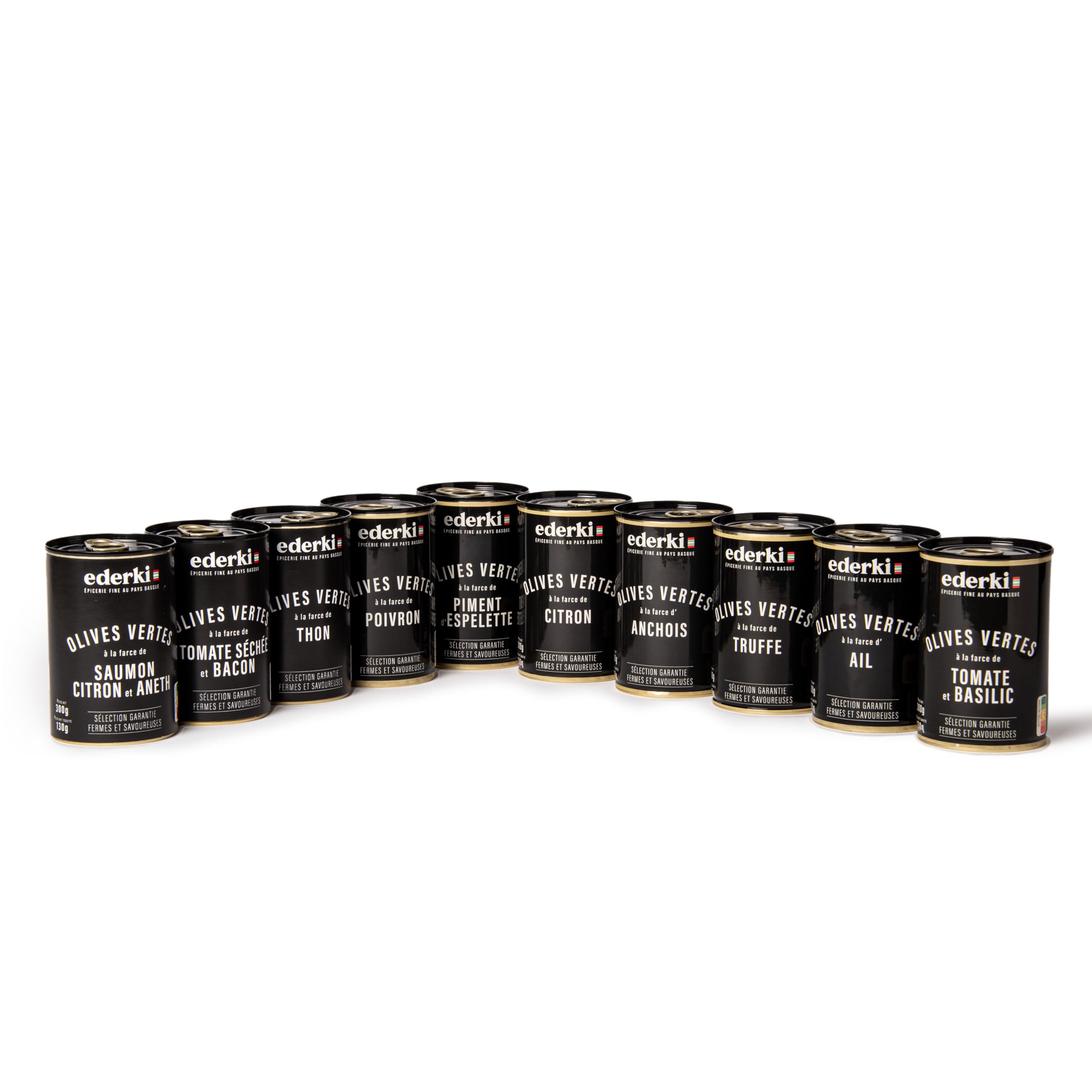 EDERKI - Lot de 10 olives vertes farcies