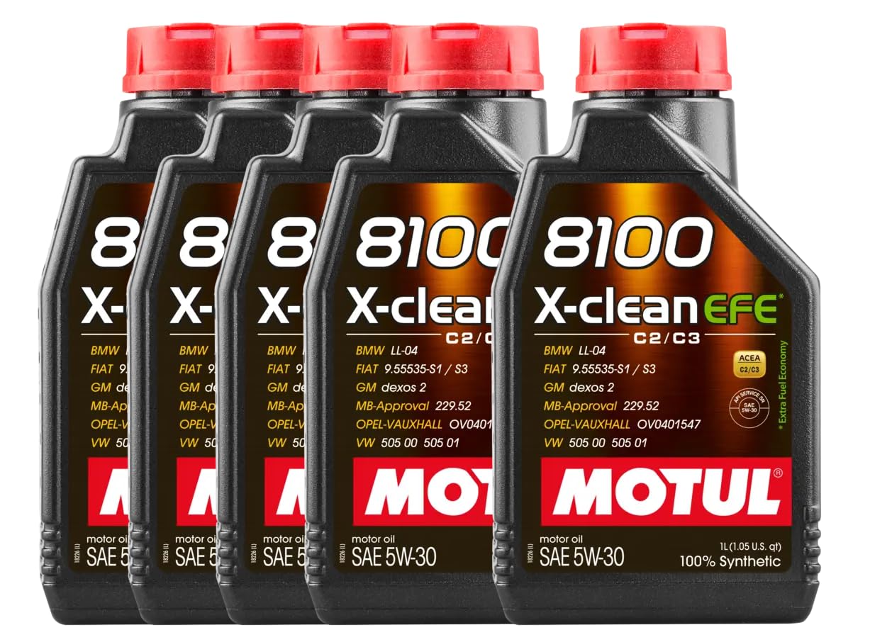 KIT 4 FILTRI TAGLIANDO PER ALFA Giulietta 1.6 JTDM 16V 77KW 105PS/HP DAL 2010 al 2016 + 5 LT MOTUL 8100 X-CLEAN EFE 5W-30