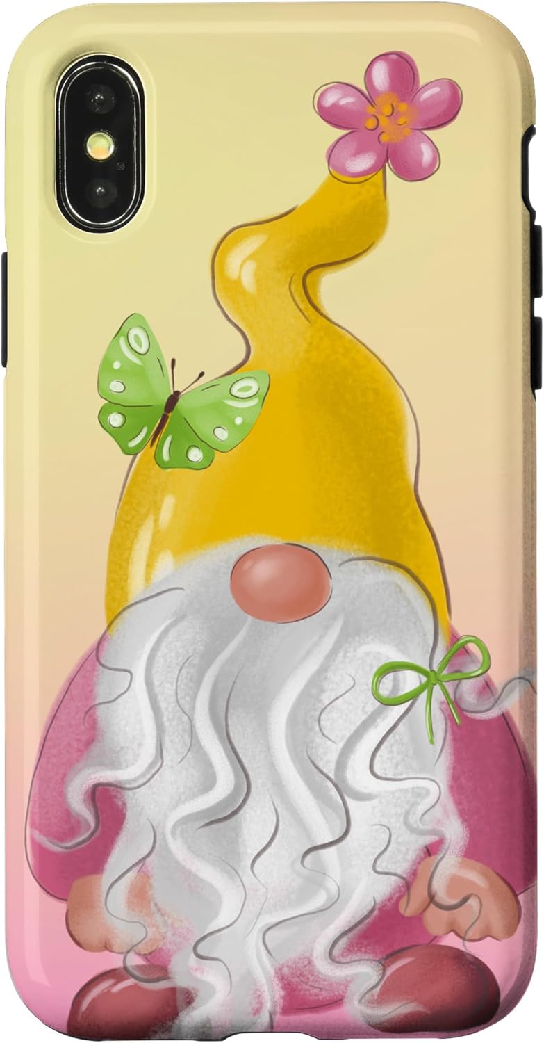 Cute Gnome For Women Girls And Summer Mom Green Butterfly Case for iPhone 11