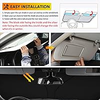 Vista 5 de D-Lumina Parasol para parabrisas delantero para Ni-ssan Frontier 2022, 2023, 2024 2025, parasol plegable para ventana delantera para rayos UV
