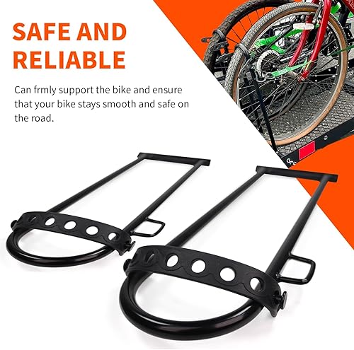 Miniatura 4 de MaxxHaul 50885 - Juego de 2 cunas de bicicleta de 4 pulgadas de ancho para portabicicletas MaxxHaul 50641 y portabicicletas