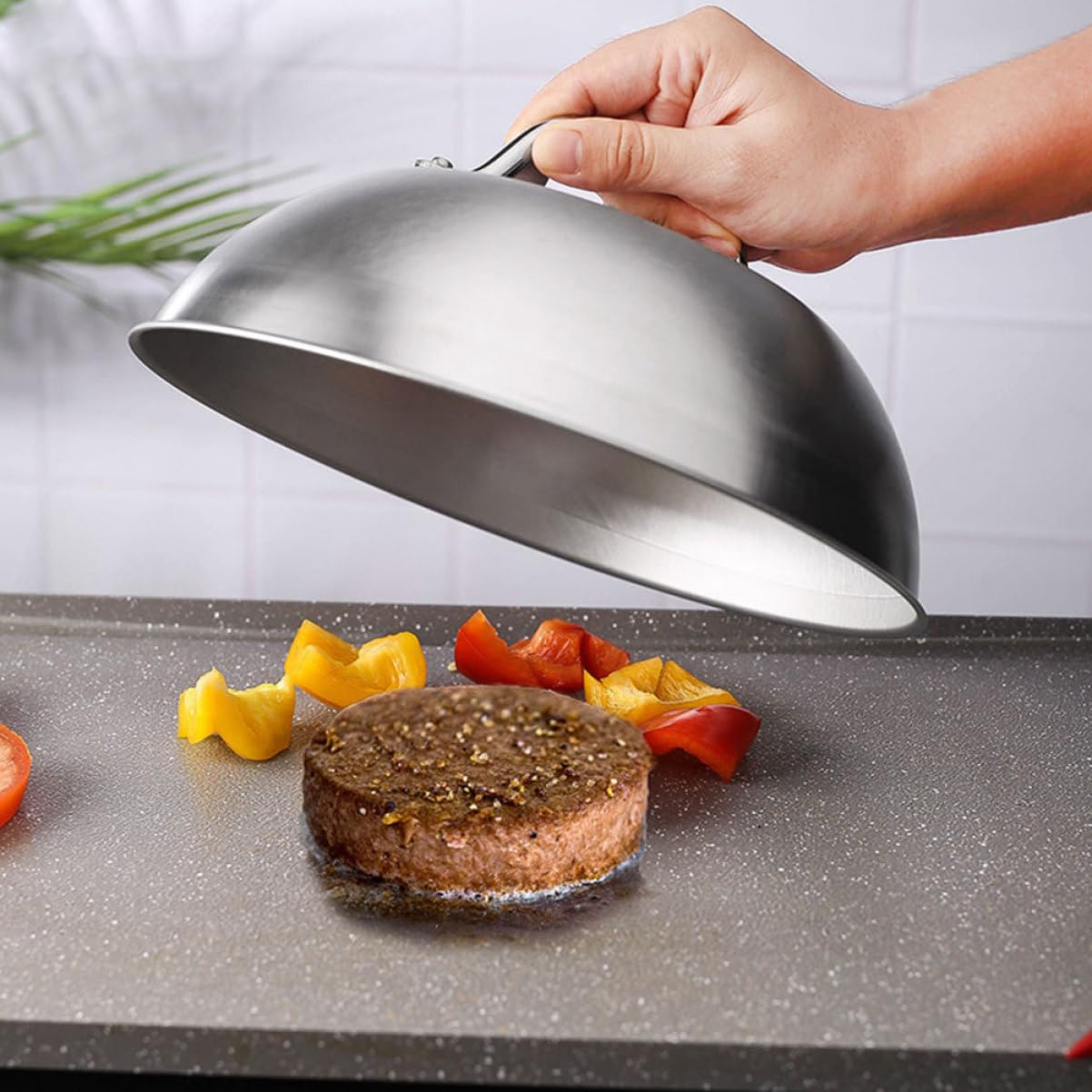 VICASKY 1 set di pressa per hamburger, robusta patty maker per barbecue e barbecue, durevole e sicuro per hamburger e carne, perfetta per gli amanti della cucina