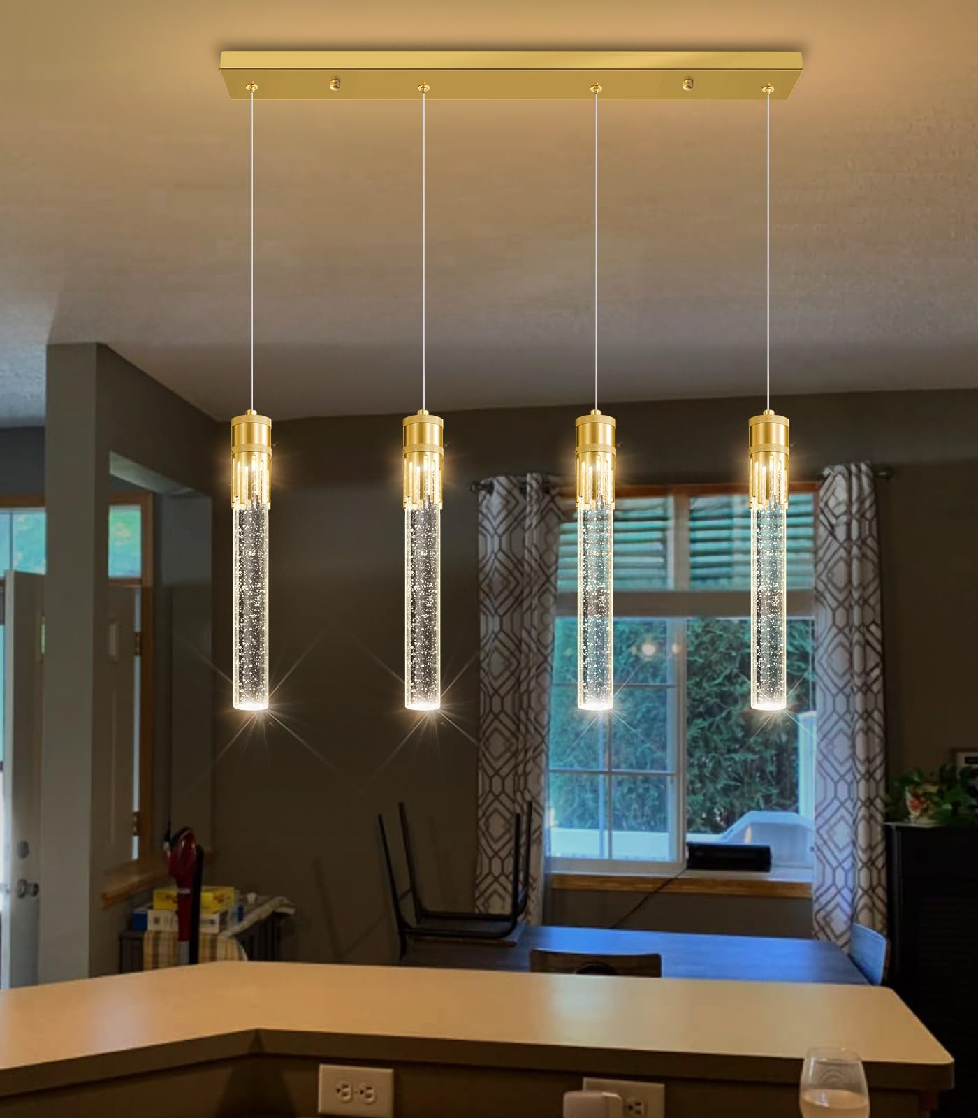 Photo 1 of [MISSING PARTS] YLKP 4-Light Crystal Chandelier