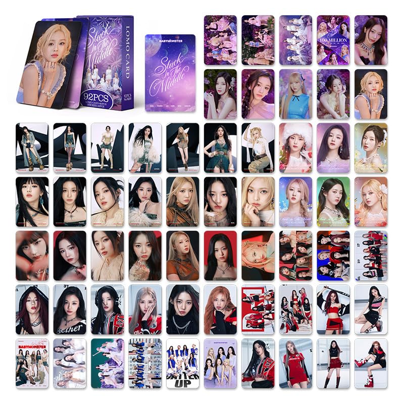 Amazon.co.jp: アイドルグッズ92枚のスターLOMOカードBabyMonster