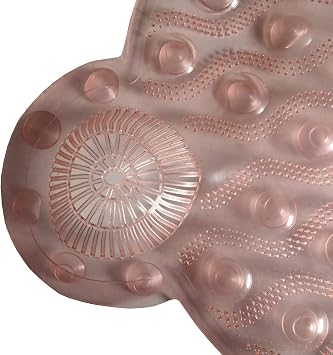 Anti-Slip Tub Mat with Suction Cups - Non-Slip Bath Mat for Shower - Machine Washable, Tub, Kids - Shower & Bathtub Mat - Toddler Friendly - Bath Mats for Bathroom,14.7x36.5,Blush