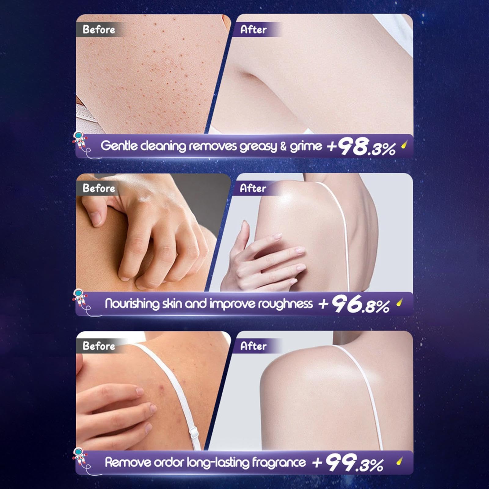 Badebälle Set 6er-Set Tiefenreinigung, natürlich