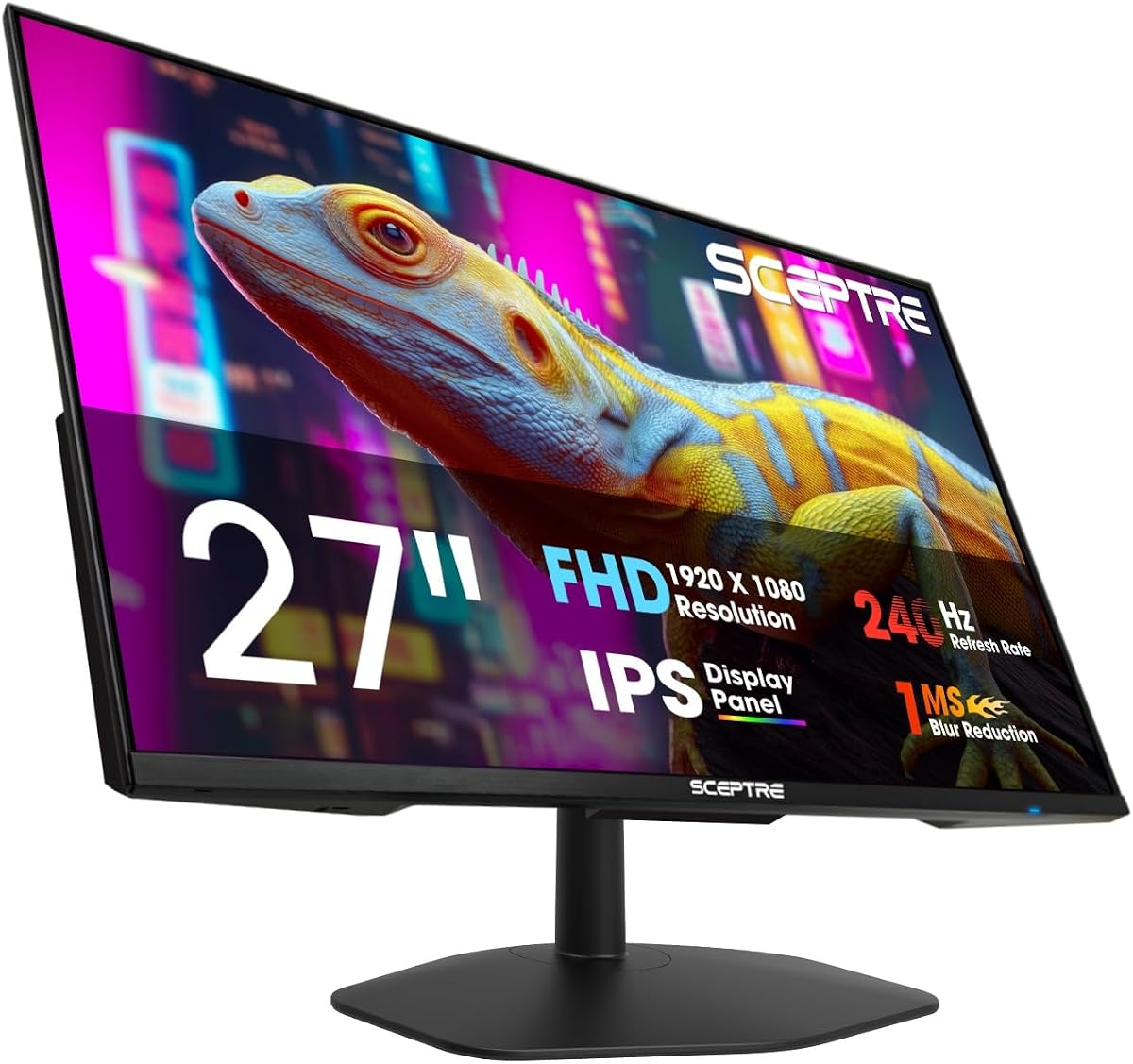New! Sceptre 27-inch IPS Gaming Monitor up to 240Hz DisplayPort HDMI Build-in Speakers, Machine Black 2027 (E275B-FP240 Series)