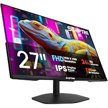 New! Sceptre 27-inch IPS Gaming Monitor up to 240Hz DisplayPort HDMI Build-in Speakers, Machine Black 2027 (E275B-FP240 Series)