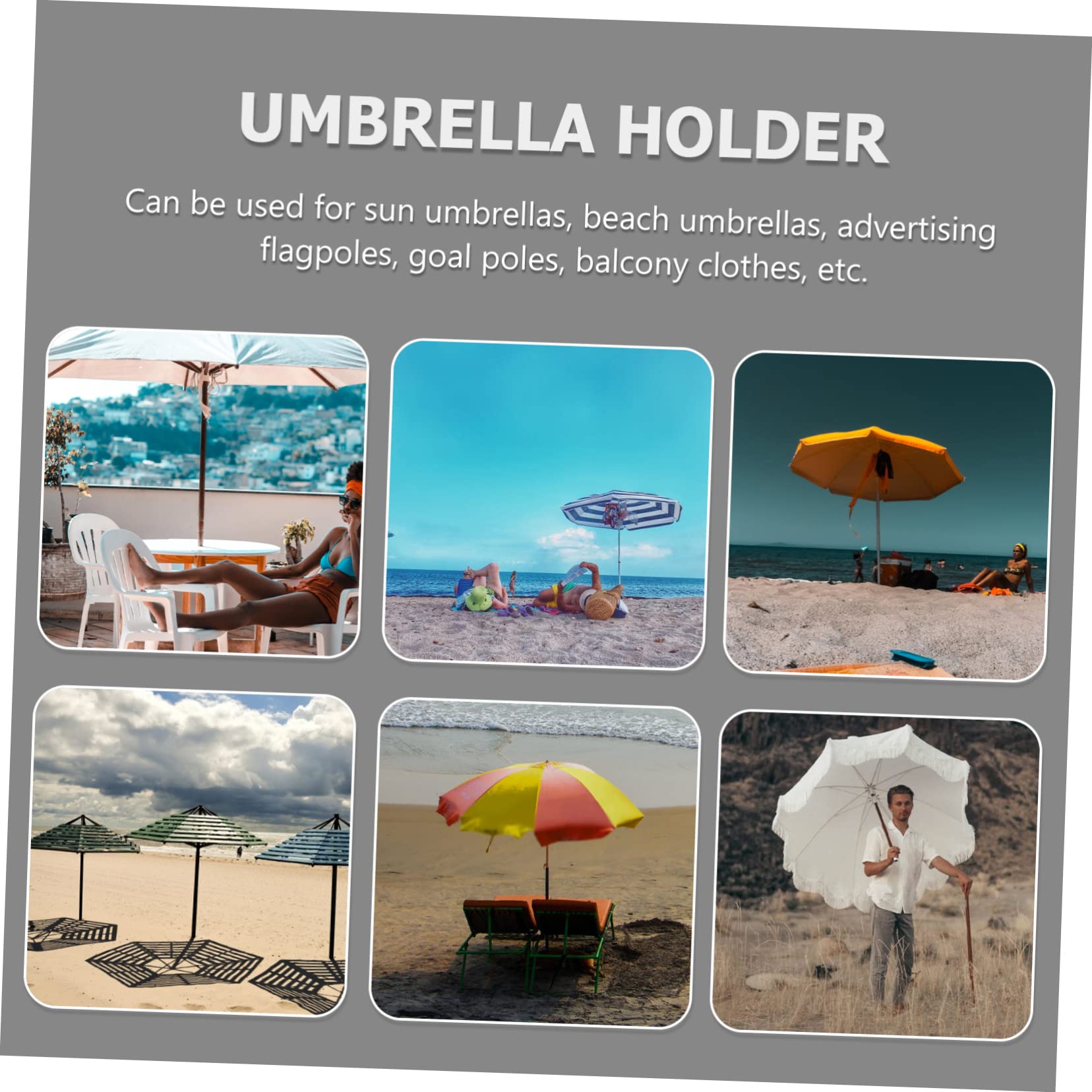 TOYANDONA Pied De Parasol Croix pour Terrasse Ou Plage Support pour Parasol Facile à Installer Ranger