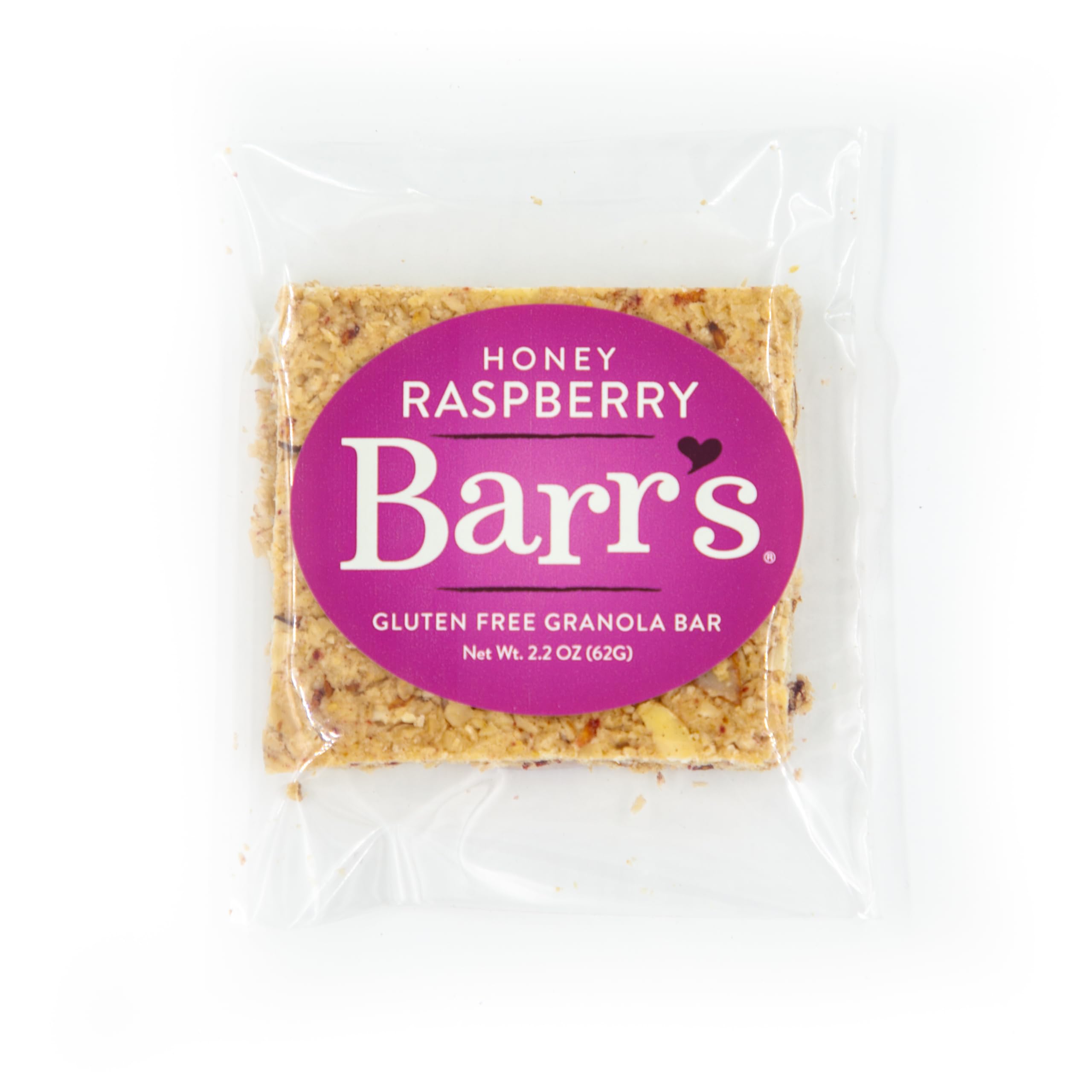 Mrs. Barr’s Natural Foods Granola Bars | Honey Raspberry | Certified Organic Gluten Free Oats | Soft Texture | Small Batch | Gourmet Quality | Real Ingredients | 2.2 Ounces (6 Pack)