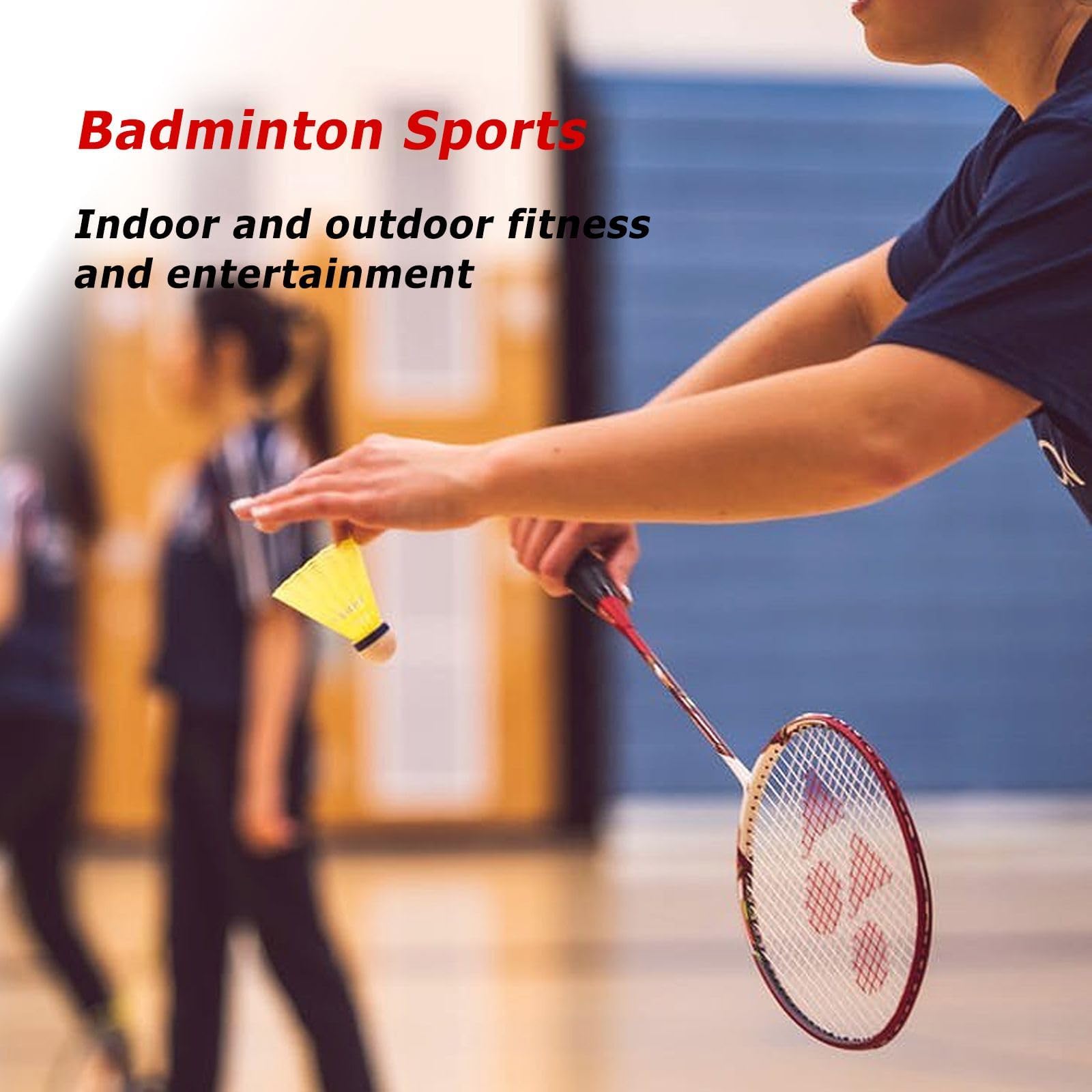 DALAETUS 24 Pezzi Volani da Badminton Set, Resistenti Palline da Badminton in Nylon, Stabilità e Durata Volano per Giocare a Badminton, Esterno e Interno, Durante Il Tempo Libero (Gialli e Bianchi)
