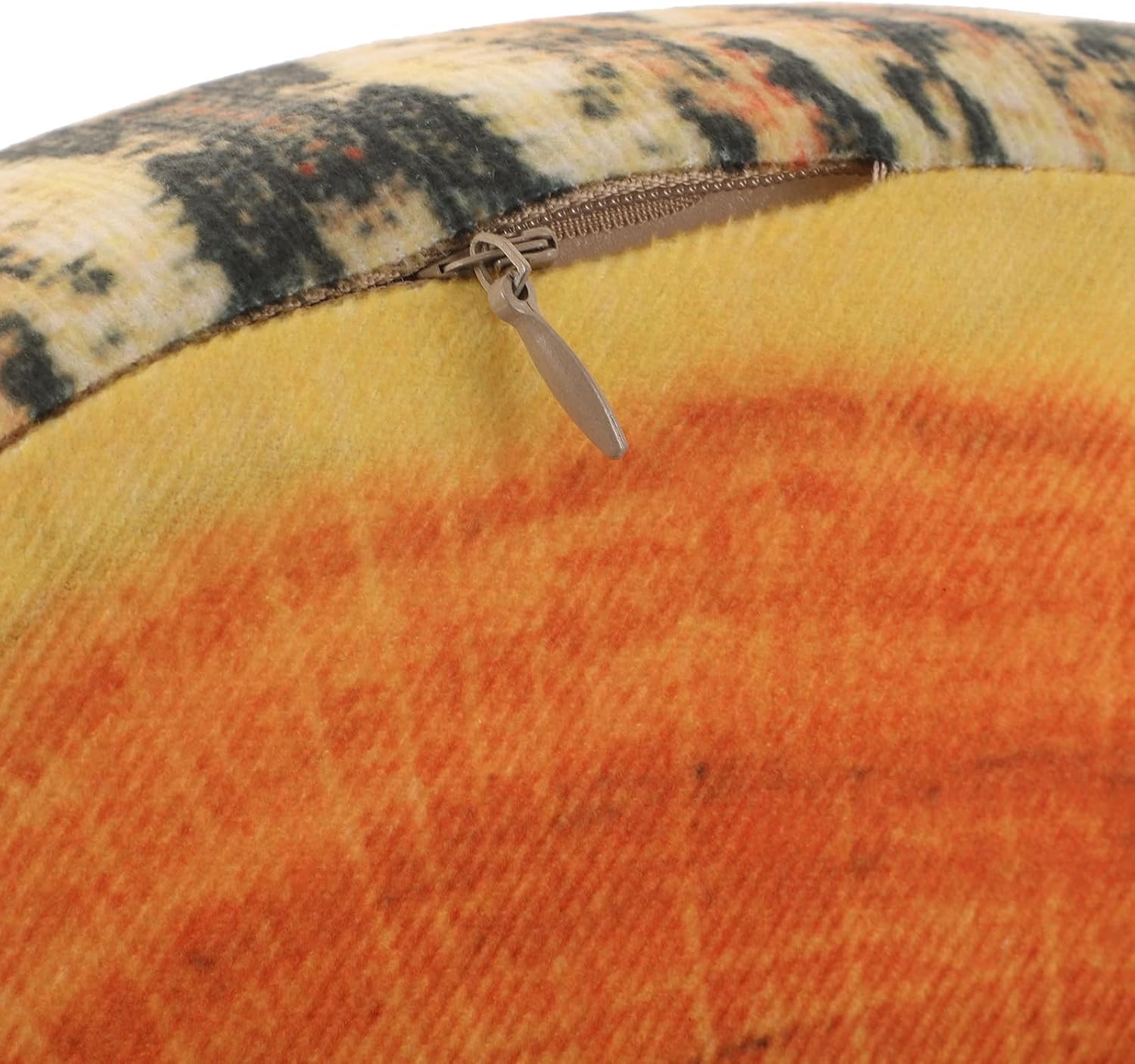 Alipis Realistic Wood Slice Pillow 13.8 Inch Round Floor Cushion with High-Elastic Cotton for Gentle Support and Multi-Functional Use on Sofa and Living Room Farmhouse Rustic Style