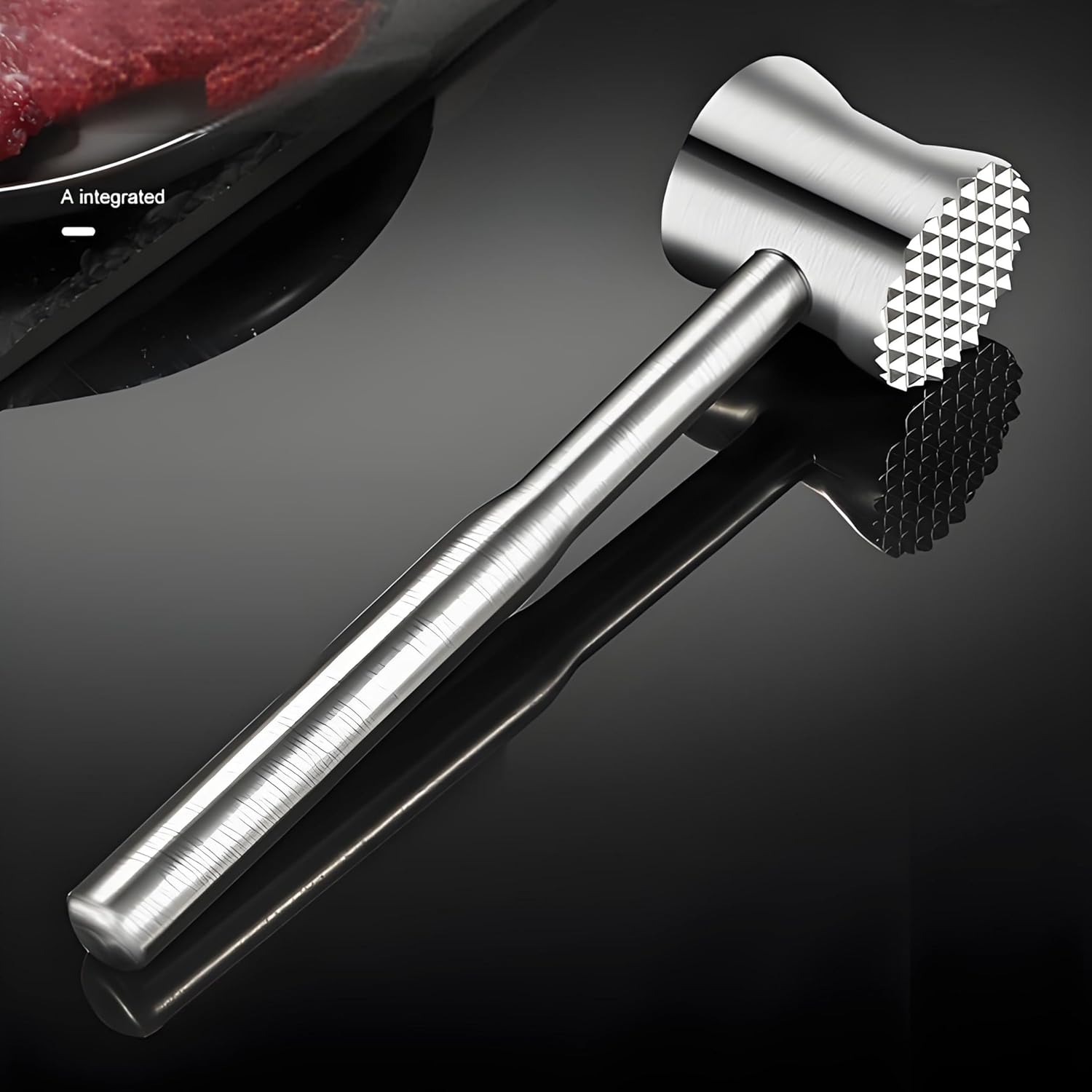 Kitchen Mallet,Meat Pounders,Meat mallet 304SS-Dual-Sided Meat Pounder Hammer for Tenderizing and Flattening Meat - Kitchen Essentials Meat Beater Tool with Comfort Grip Handle