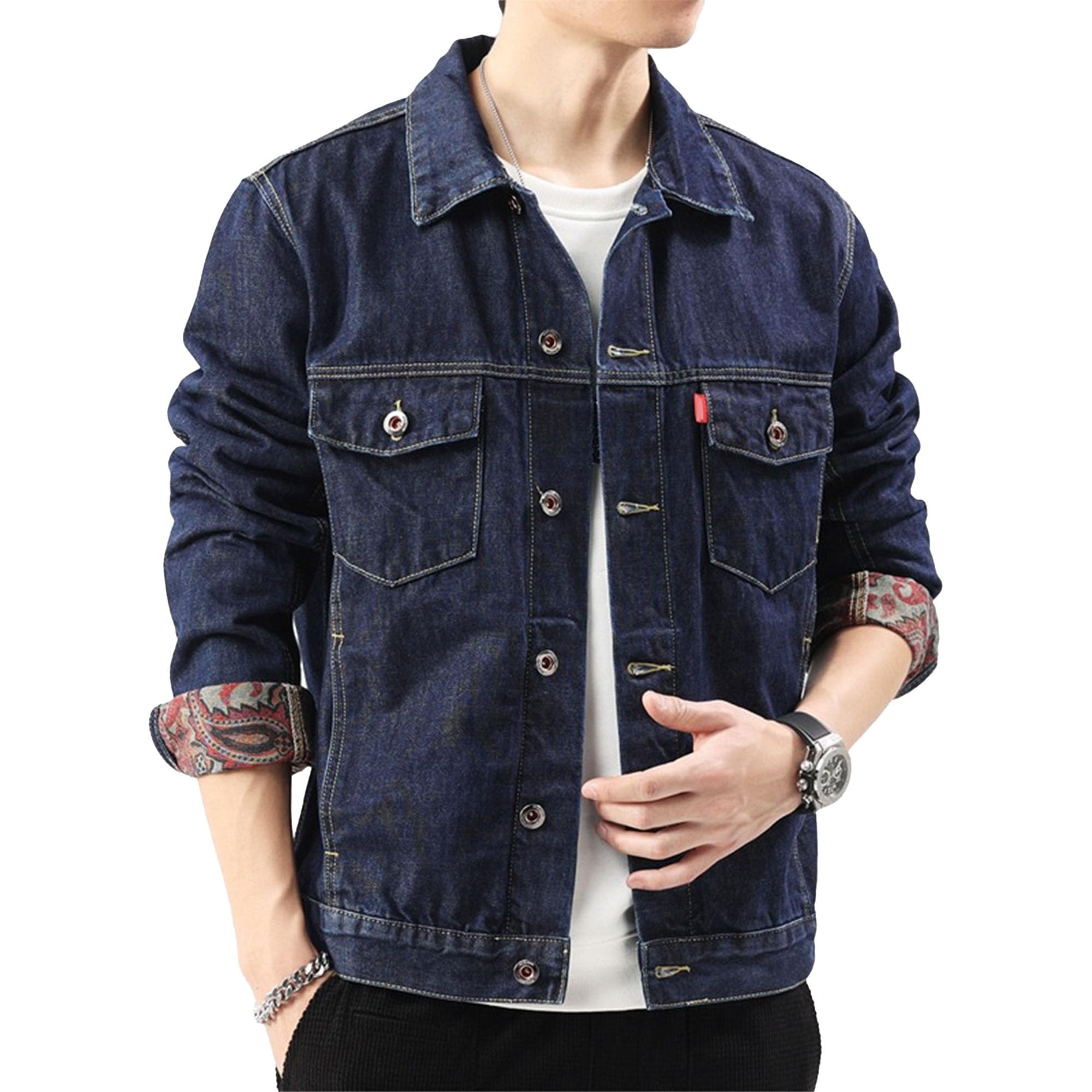Chaqueta vaquera de hombre estilo occidental cazadora con forro para rutas y escapadas 7
