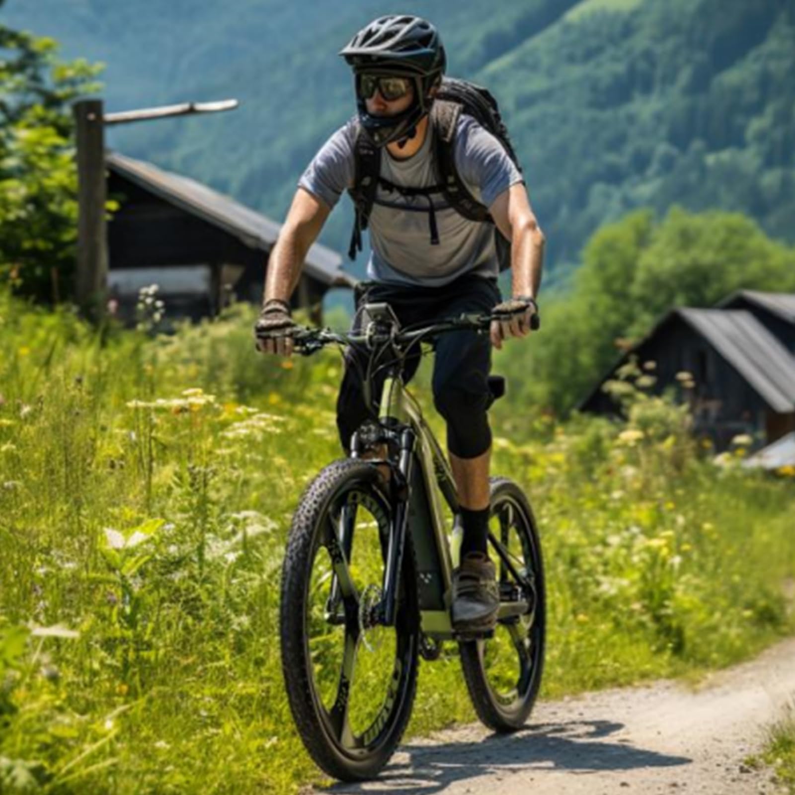 cysum Bicicletta Elettrica Montagna, Bici Elettrica Mountain, Fuoristrada Ebike Adulti, 29" Elettrica Bicicletta Uomo Donna, Li-Batteria Rimovibile 48V 15Ah Gamma 90-120km, Altezza Minima 170cm