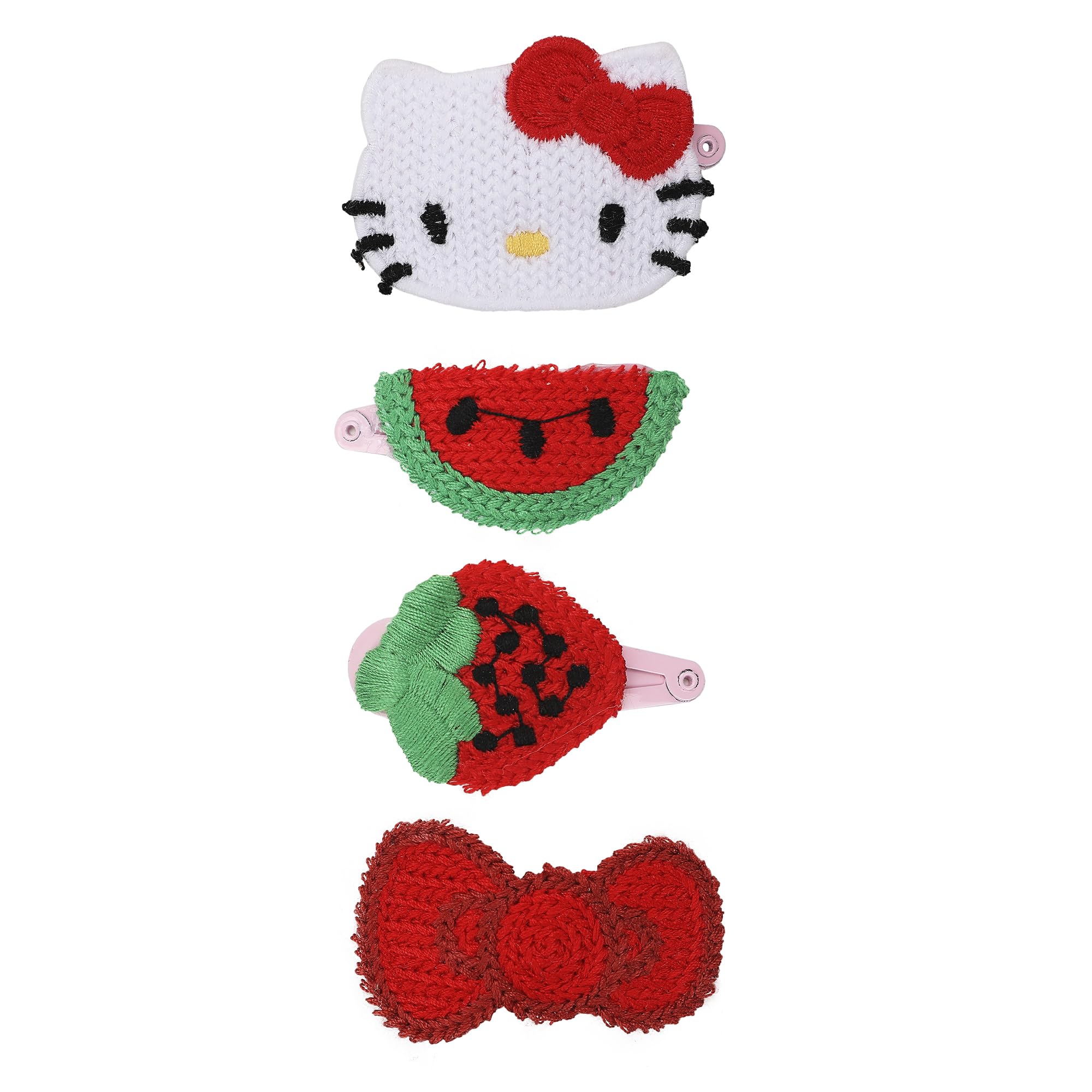 Amazon.com: Hello Kitty Sweet Snacks 4-Piece Hair Clip Set