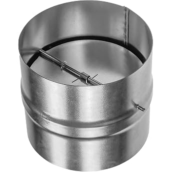Repa Market Backflow Valve DN 125 mm - Backflow Valve Extractor with Spring Mechanism and Seal - Exhaust Flap 125 mm for Ventilation Pipe Prevents Backflow - Backflow Valve for Kitchen Bathroom HVAC