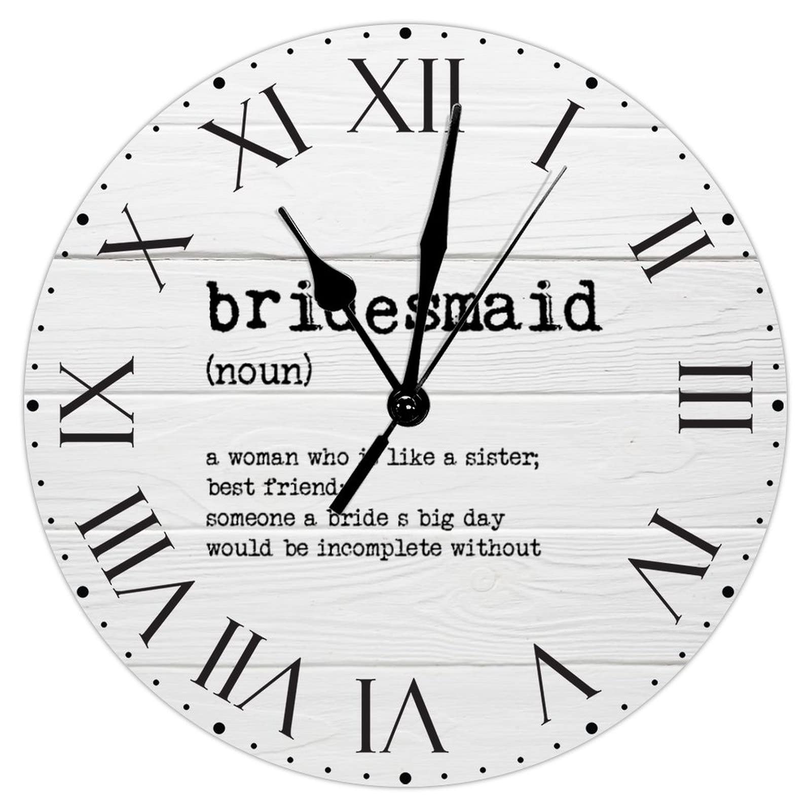 Horloge murale ronde vintage pour créer une ambiance chaleureuse dans votre chambre à coucher