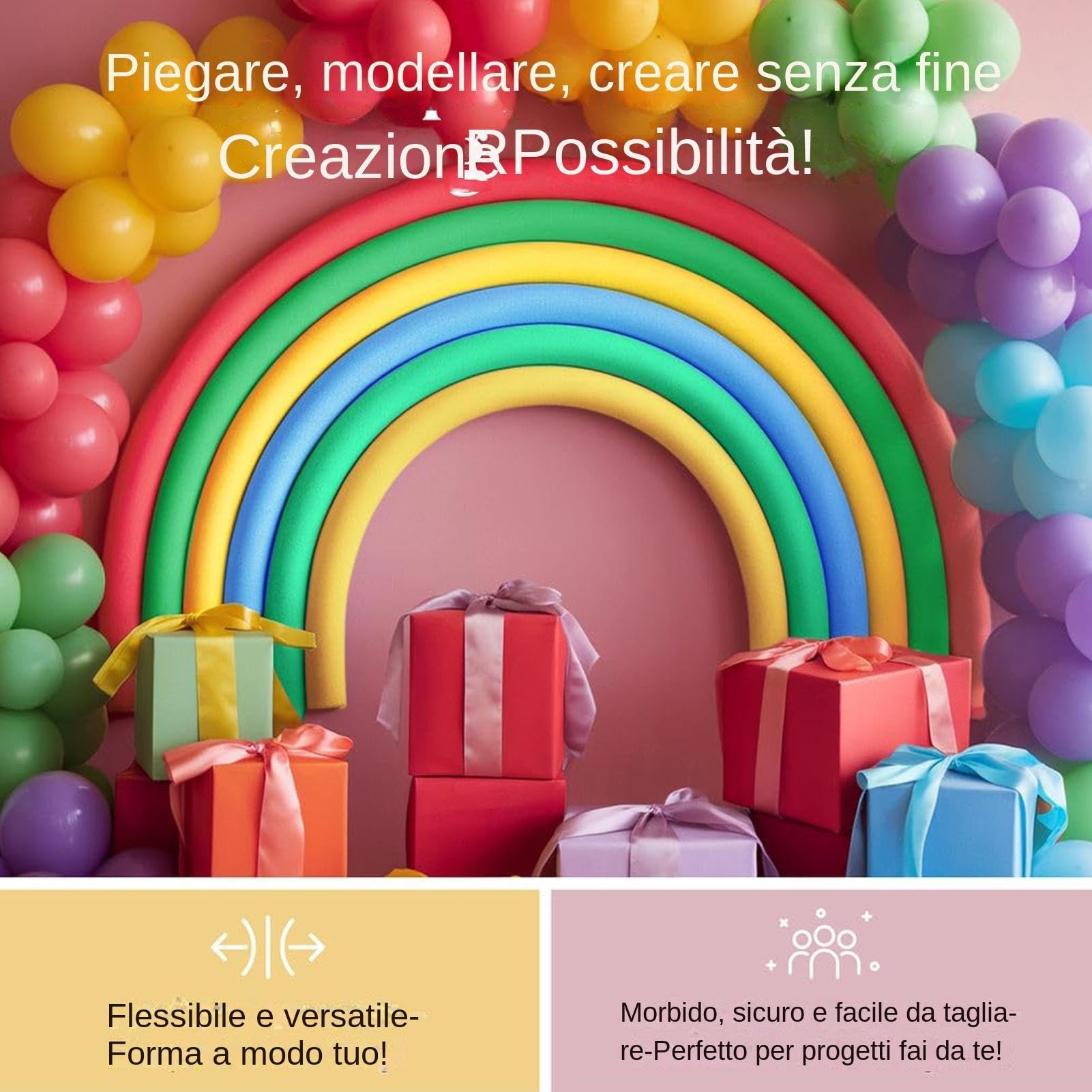2/4/6 Pezzi Noodle Piscina Schiuma, Tubo Piscina Galleggiante, Esercizio Nuoto Artigianato Spugna Hollow, Per Esercizi In Acqua E Come Aerobica Lavoretti Feste E Sport Acquatici