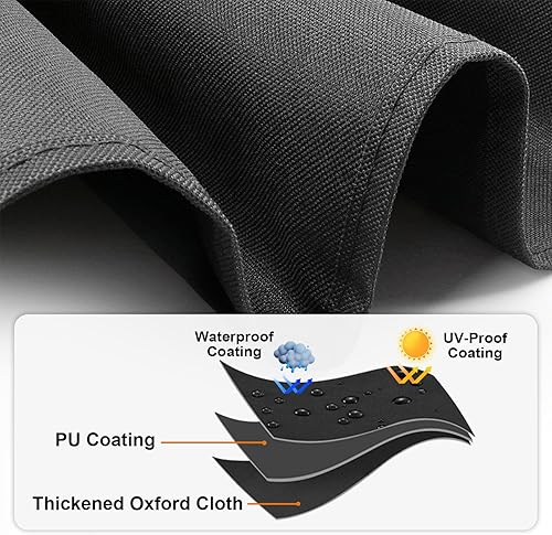 Miniatura 4 de TheElves Cubierta para hoguera, 35 pulgadas cuadrada para chimenea de gas para patio y mesa de fogata de propano  35 x 35 x 13 pulgadas