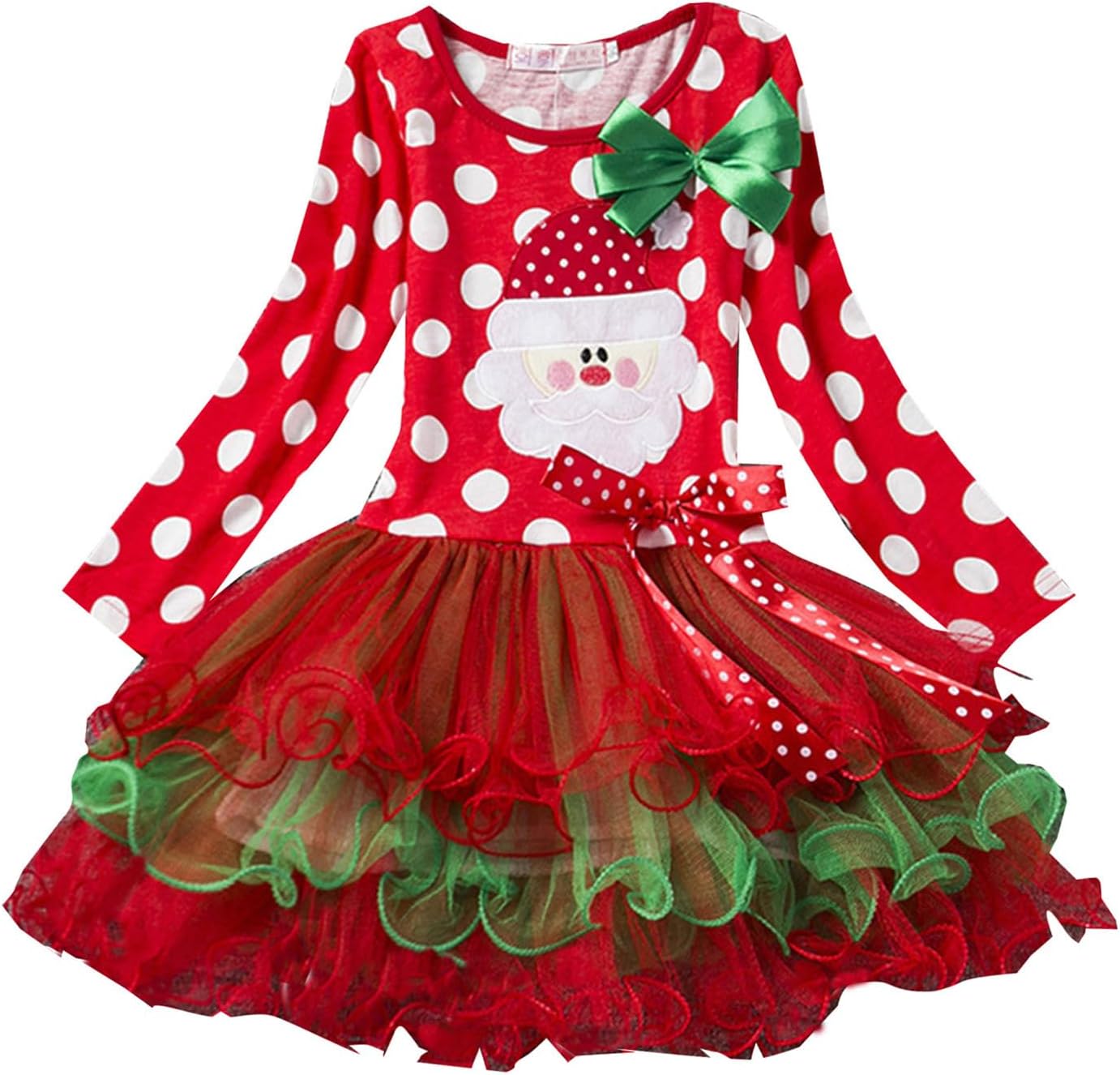 JEUROT Toddler Kids Baby Girl Christmas Dress Long Sleeve