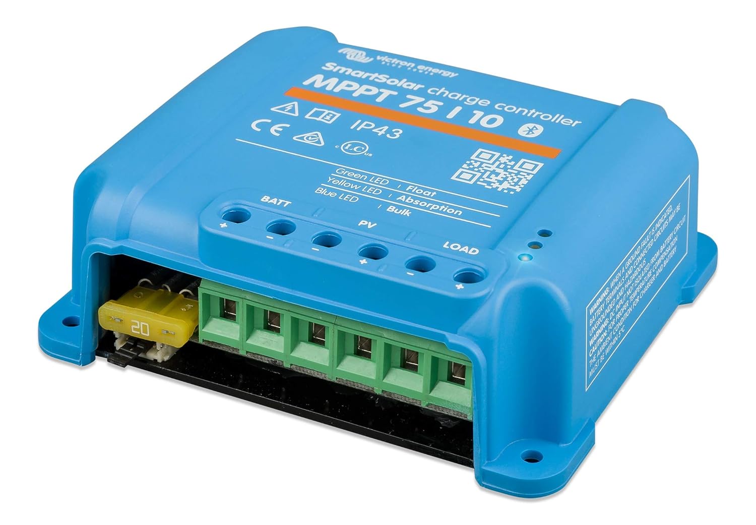Victron Energy SmartSolar MPPT 75V 10 amp 12/24-Volt Solar Charge Controller (Bluetooth) : Patio, Lawn & Garden