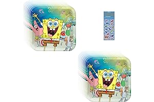 Spongebob SquarePants Themed Birthday Plates