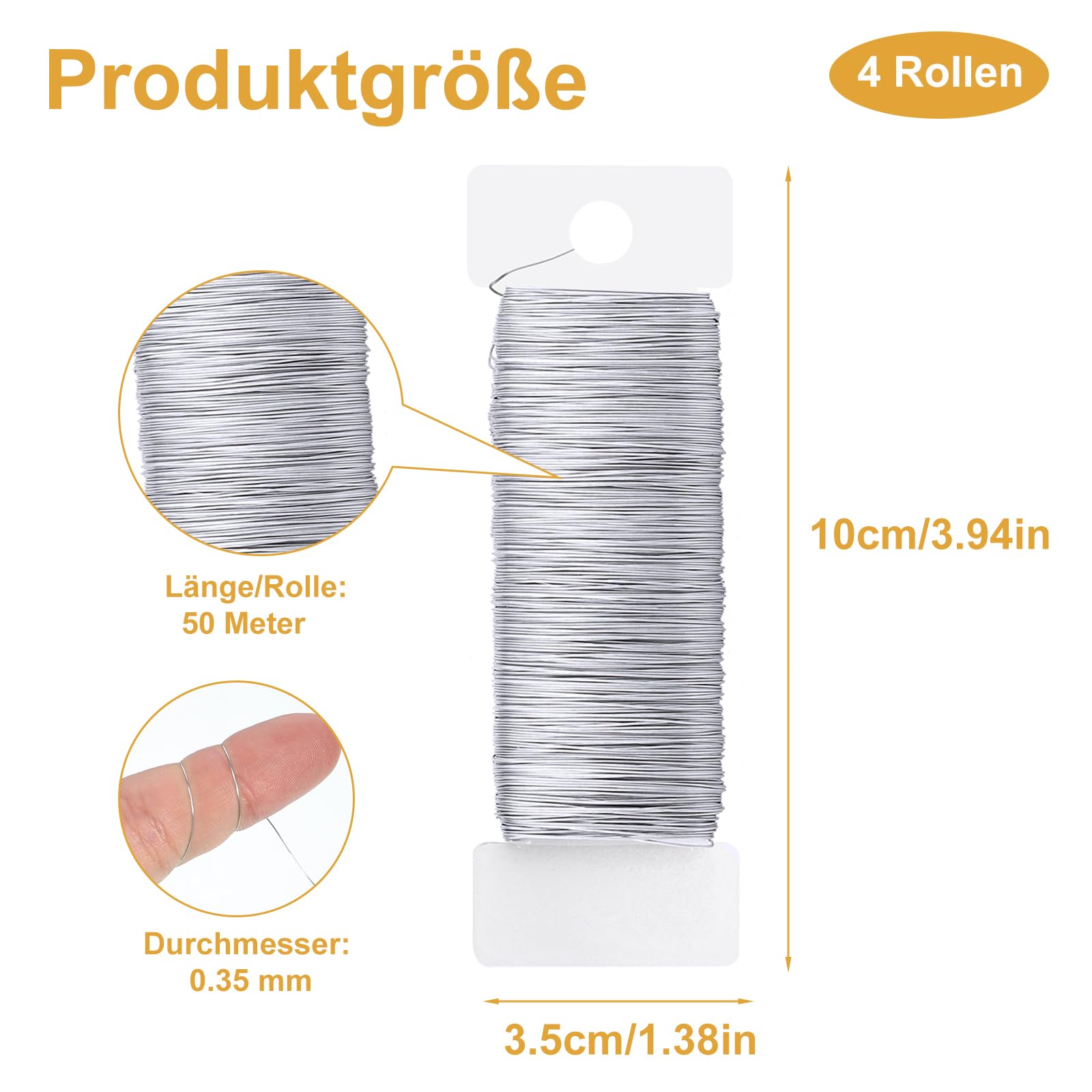 VOSSOT 3 spoelen koperdraad, 0,3 mm, goud en zilver, flexibele koperdraad, voor doe-het-zelvers, fijne draad, lichtecht en licht, fijne draad voor het maken van sieraden
