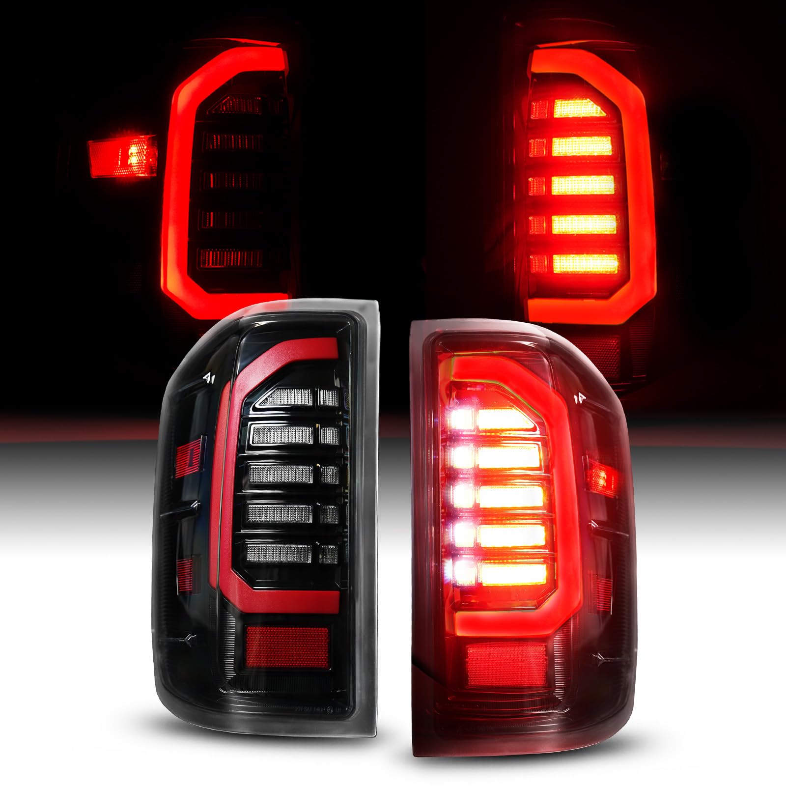 AUTOONE - For?NON- Factory LED Model Only? 2014-2018 Chevy Silverado 1500/2019 Silverado 1500 LD/ 2016-2019 Silverado 2500 HD 3500 HD/ 2016-2019 Sierra 3500 HD LED Tail Light Assembly LED Taillights