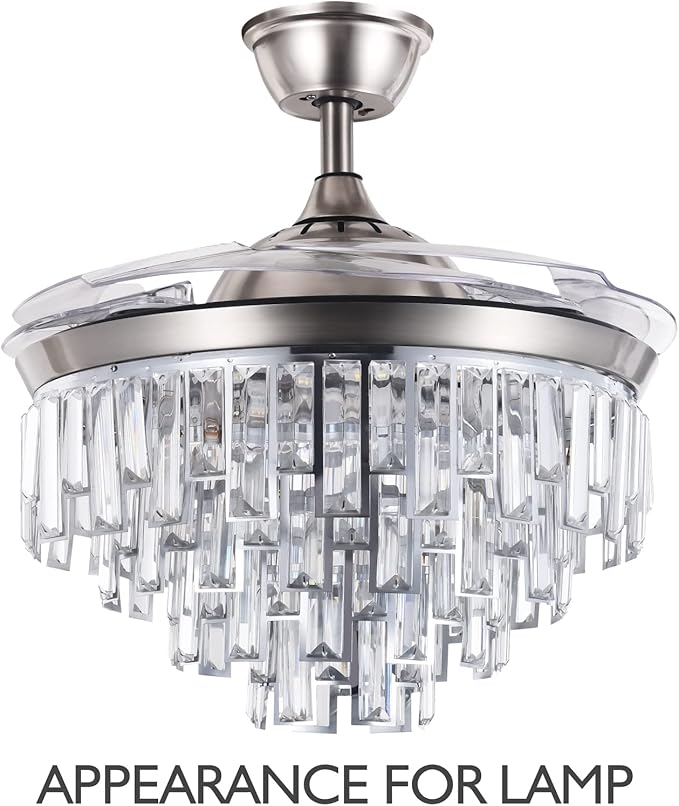 Ventilador de Techo 43" con Luz LED y Control Remoto, 3 Velo miniatura 3