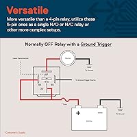 Vista 6 de True MODS - Kit de relé impermeable estilo Bosch de 5 pines y 12 V [enchufe de arnés] [cables calientes de 12 AWG] [SPDT] [60/80 amperios] Relés