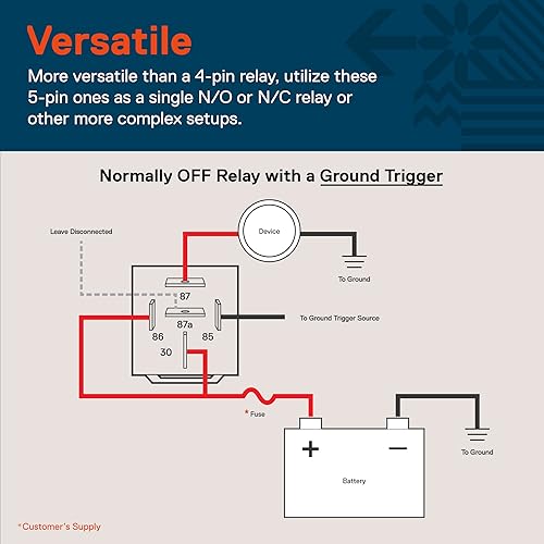 Miniatura 6 de True MODS - Kit de relé impermeable estilo Bosch de 5 pines y 12 V enchufe de arnés cables calientes de 12 AWG SPDT 6080 amperios Relés marinos