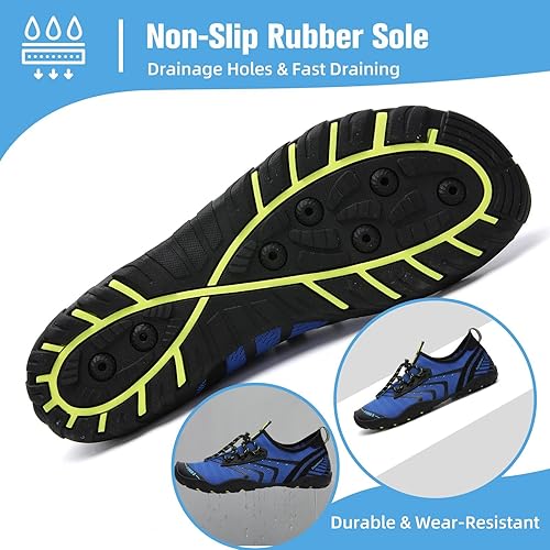 Miniatura 5 de Zapatos de agua para hombre y mujer, zapatos acuáticos descalzos, de secado rápido, para playa, natación, buceo, kayak, surf, deportes acuáticos