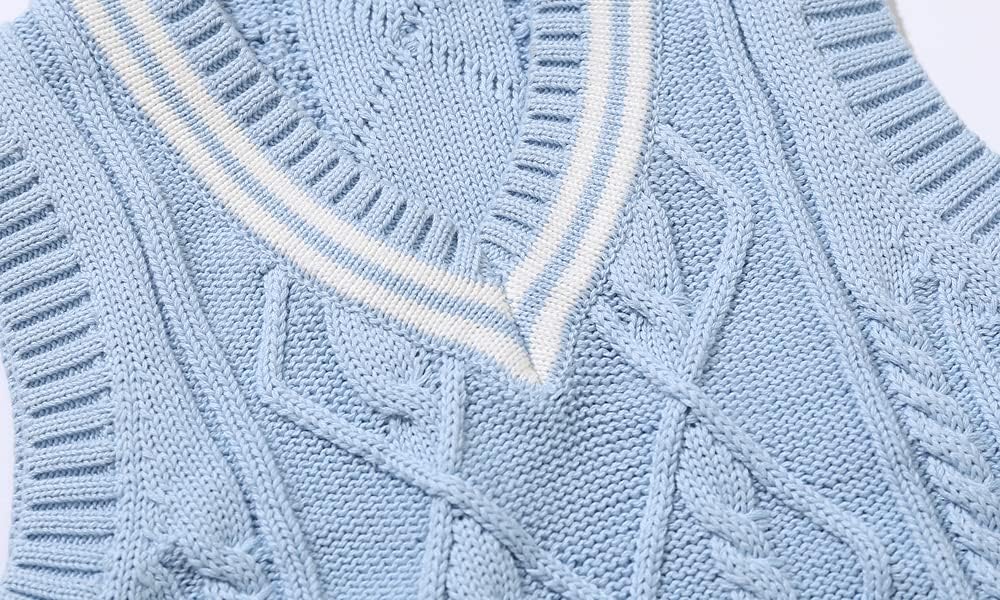 Vivobiniya Toddler boy Knit Vest V-Neck Cardigan Kids Autumn Clothes 6m-3Y - Image 6