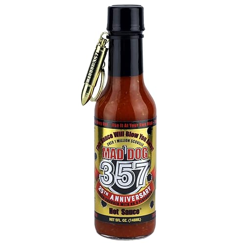 Salsa picante Mad Dog 357, edición dorada, 5 onzas
