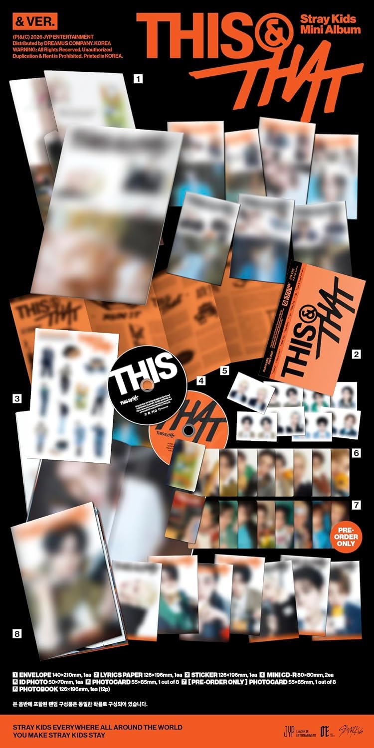 Amazon.com: SKZ Stray Kids THIS & THAT [& Ver.] 10th Mini Album