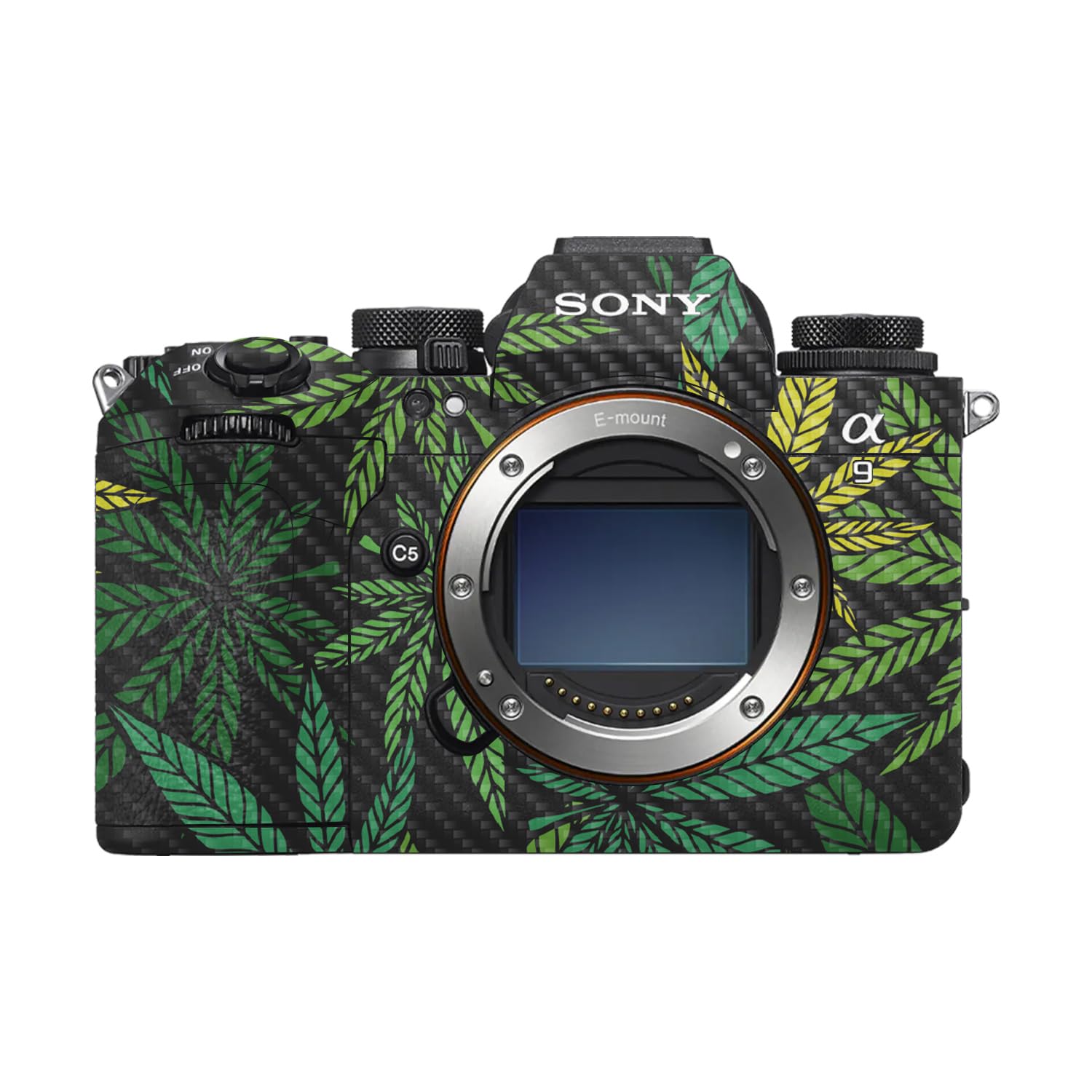 Carbon Fiber Camera Skin Compatible with Sony Alpha 9 III (2024) - Cannabis Culture - Premium 3M Vinyl Protective Wrap Decal Cover - Easy to Apply | Crafted in the USA by MightySkins