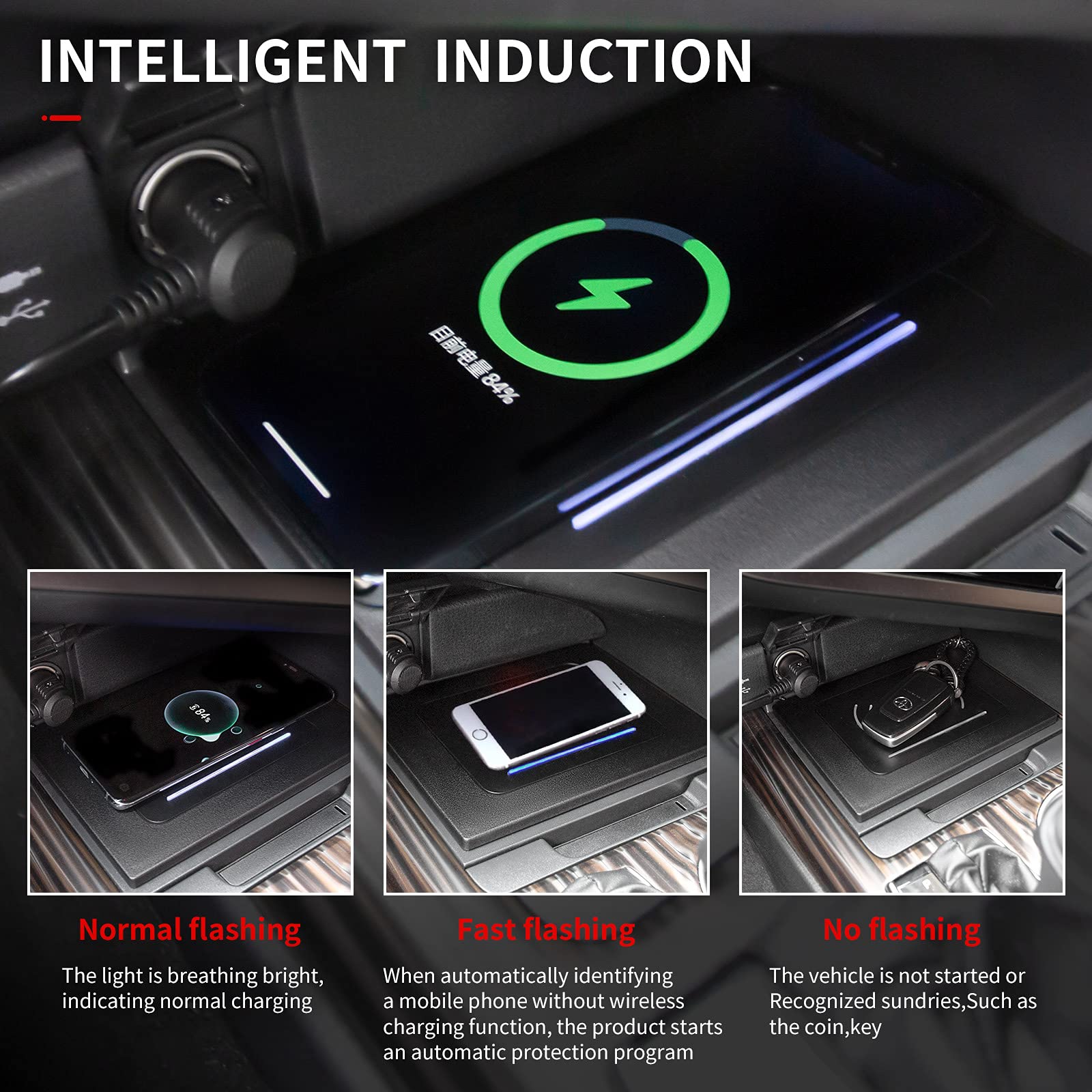 Xipoo Fit 20182021 Toyota Camry Wireless Charger Tray Center Console