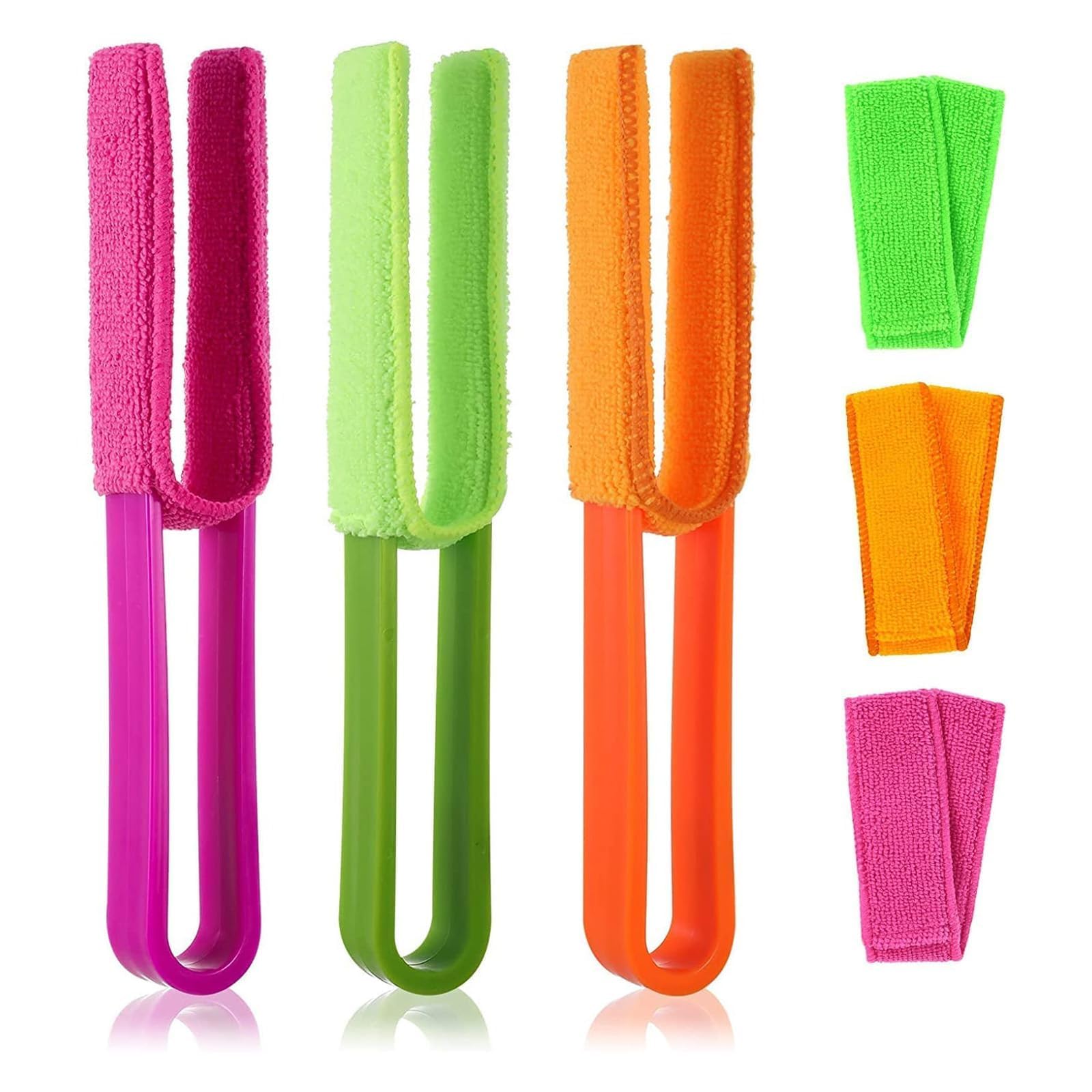 3pcs Venetian Blind Cleaner Tool, Blind Cleaner, Venetian Blind Cleaner, Blind Duster, Blinds Cleaner, for Remove Dust, Air Conditioning Fan Blades, Blinds, Central Air-conditioning, House Cleaning