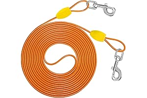 Petbobi 15 FT Dog Tie Out Cable: Freedom for Your Small Dogs