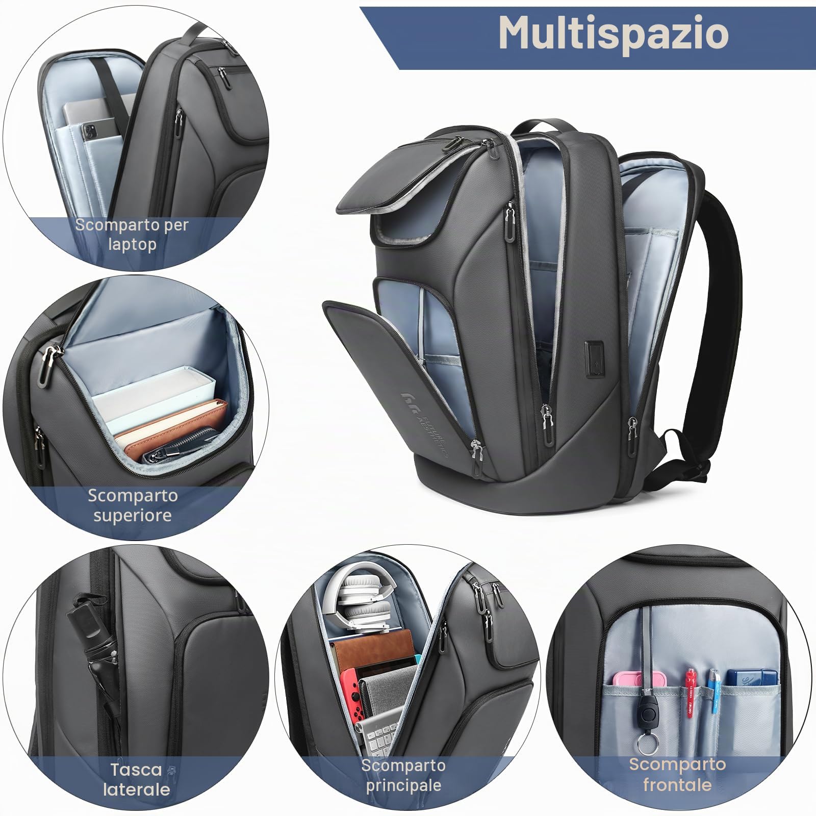 zaino laptop uomo