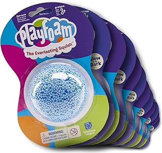 Educational Insights Playfoam Classic & Glow in the Dark Jumbo Pod, Set of 12, Fidget, Sensory Toy, Easter Basket Stuffers for Boys & Girls, Ages 3+