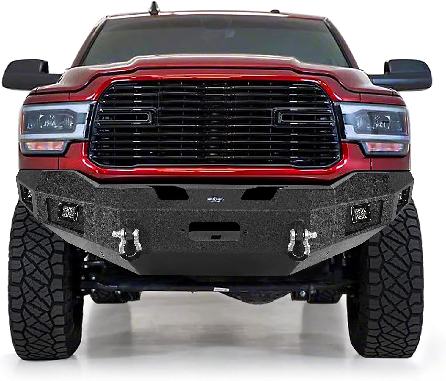 Aurrealdea view of the HOOKE ROAD Bumper on a Ram truck