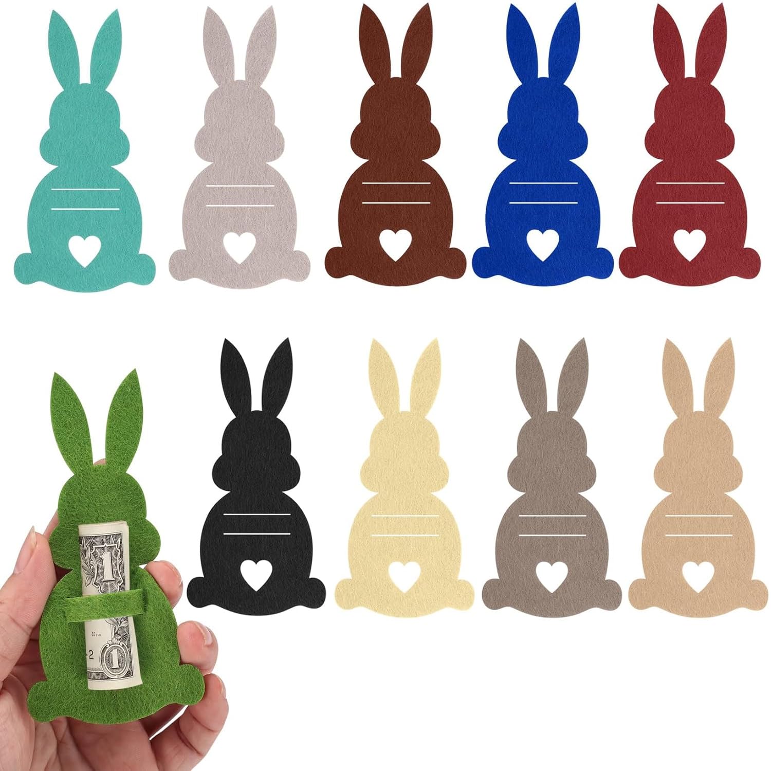 Kit d'emballage pour Cadeaux d'argent de Pâques en 10 pièces en